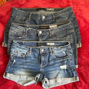 Aeropostale Jean shorts all size 8